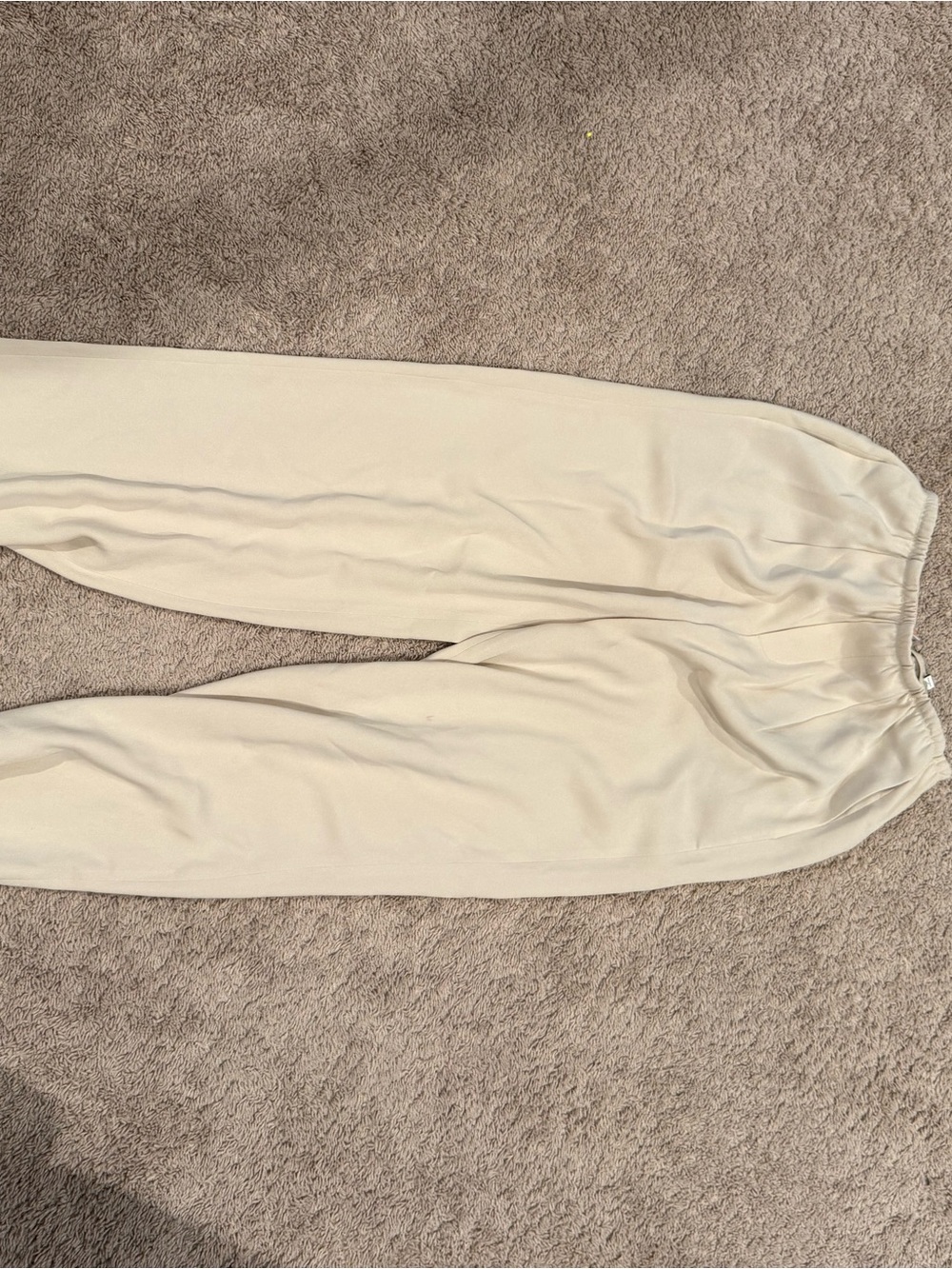 Vince Cream Elastic-Waist Jogger Pants